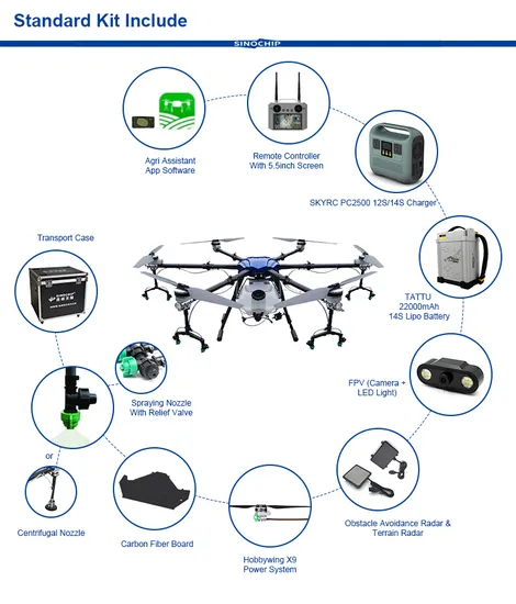 Df-T26: 25L 6-Axis Agricultural Crop Protection Fertilizing Drone